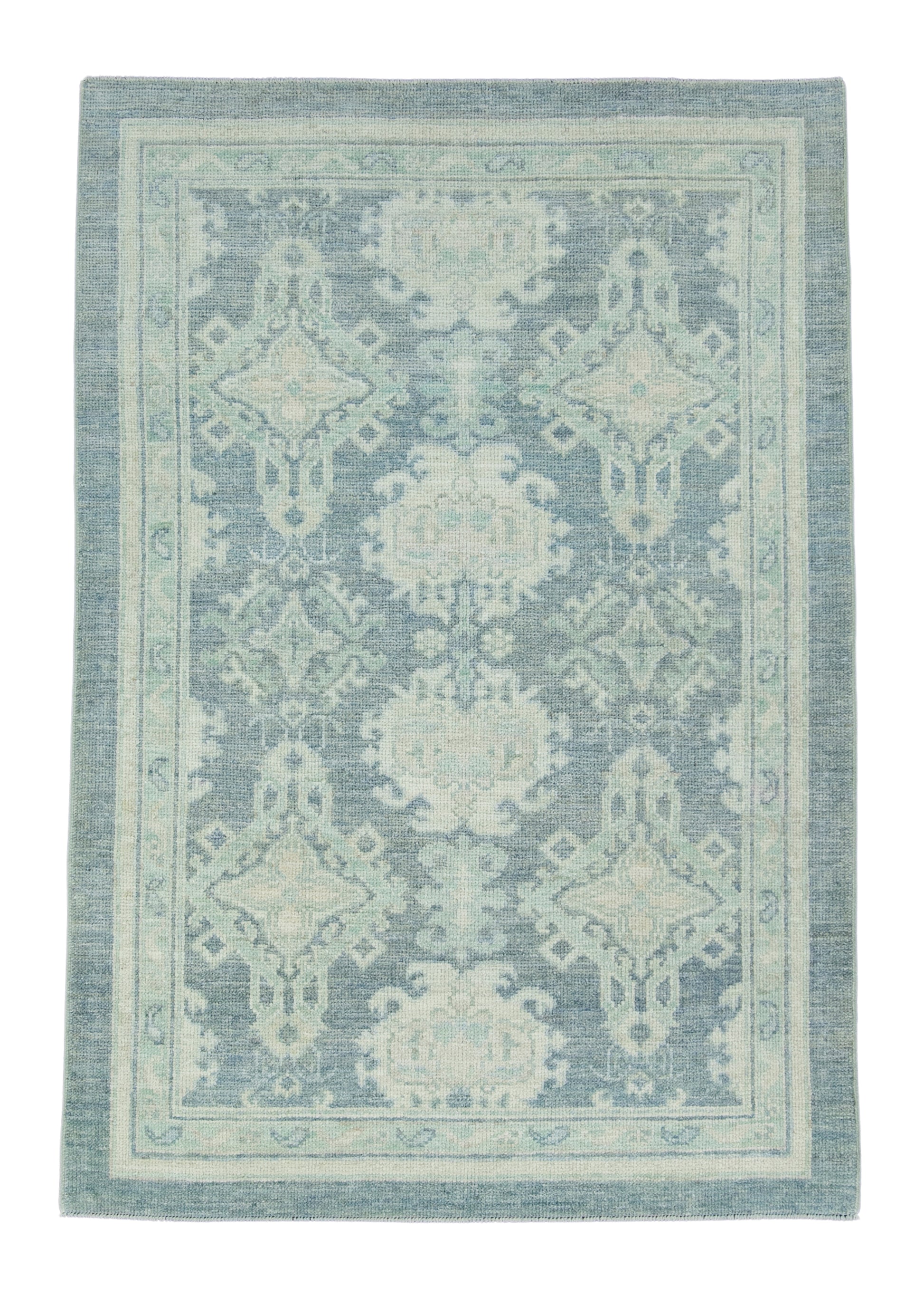 Turkish Oushak Rug 4'1" x 5'10" #17476