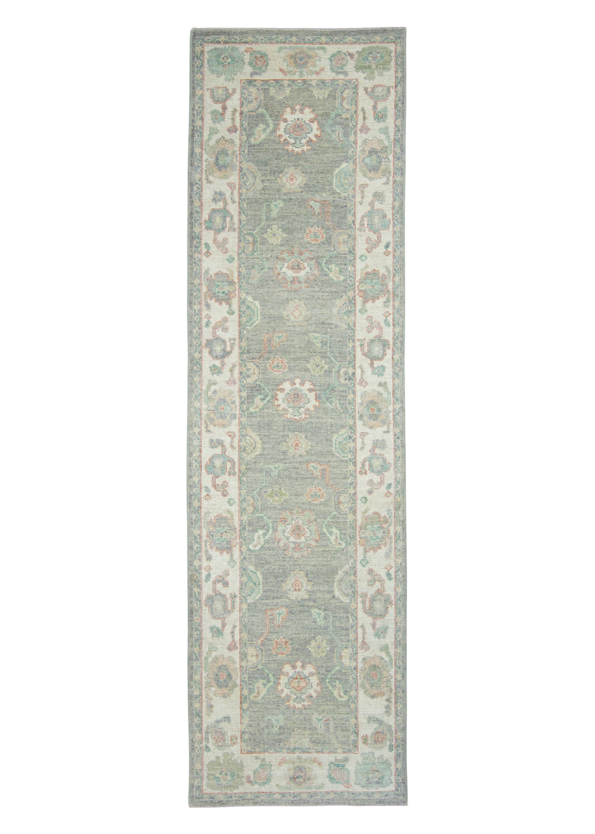 Turkish Oushak Runner Rug 2'10" x 10' #17962