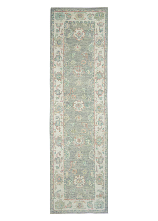 Turkish Oushak Runner Rug 2'10" x 10' #17962