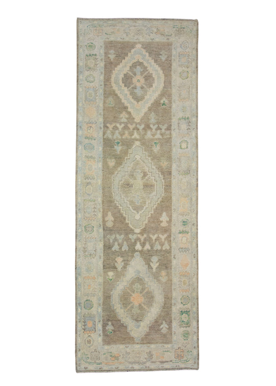 Turkish Oushak Runner Rug 2'10" x 8'3" #17142