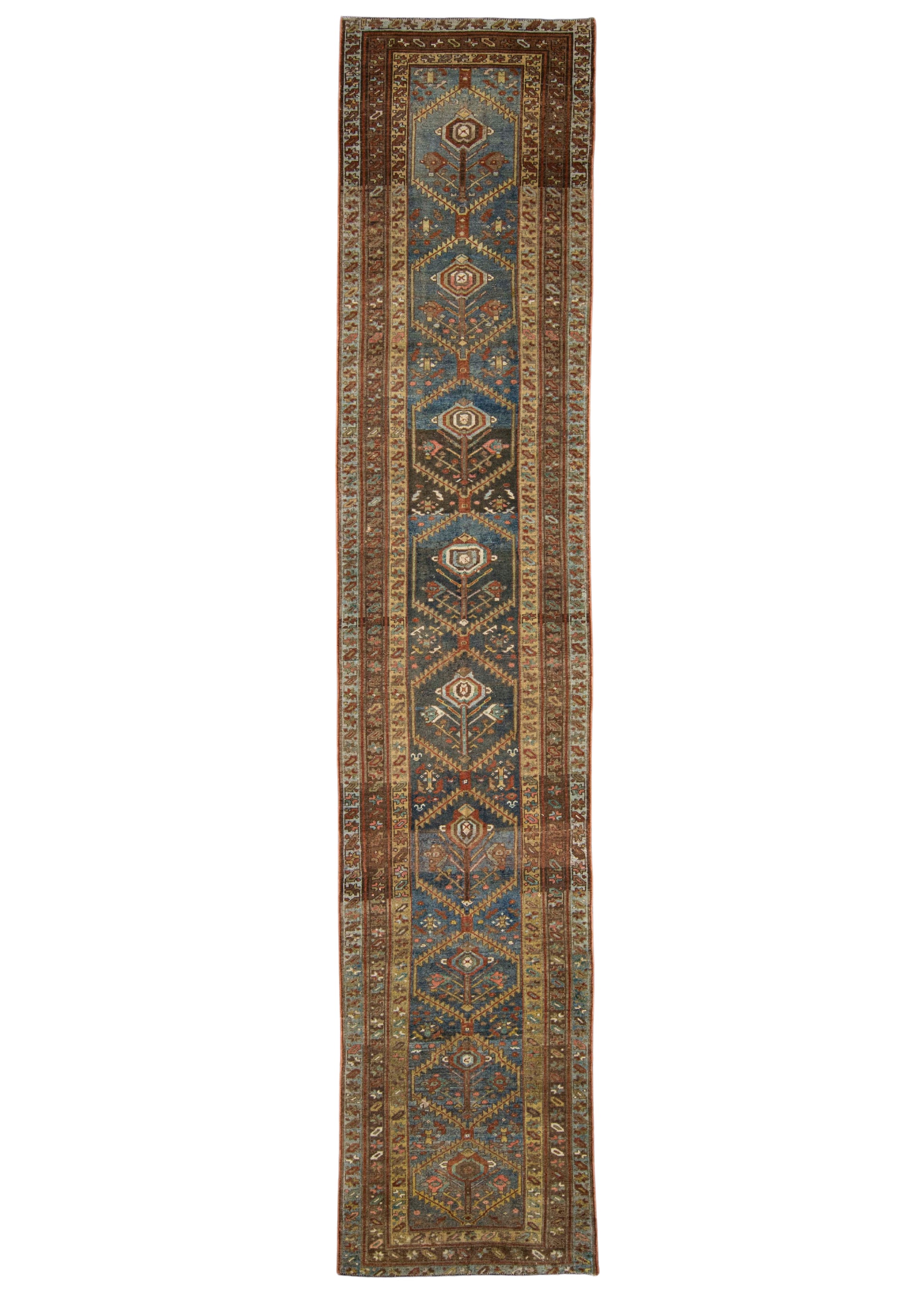 Turkish Antique Runner Rug 3'6" x 16'9" #23672