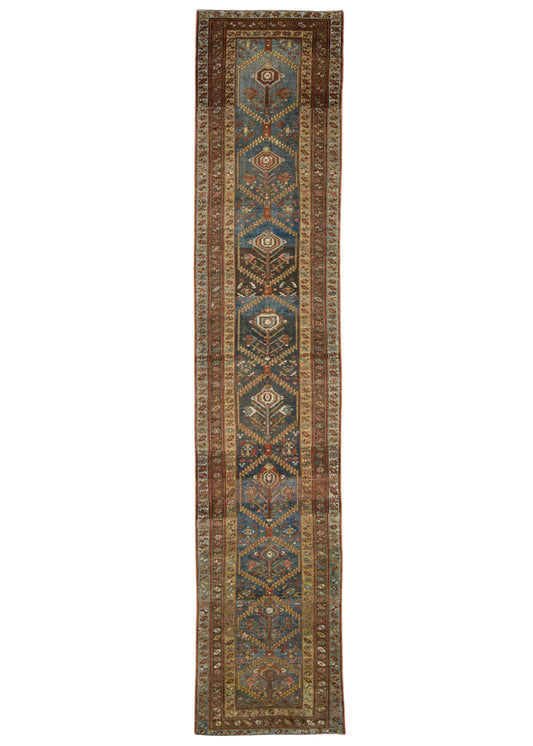 Turkish Antique Runner Rug 3'6" x 16'9" #23672