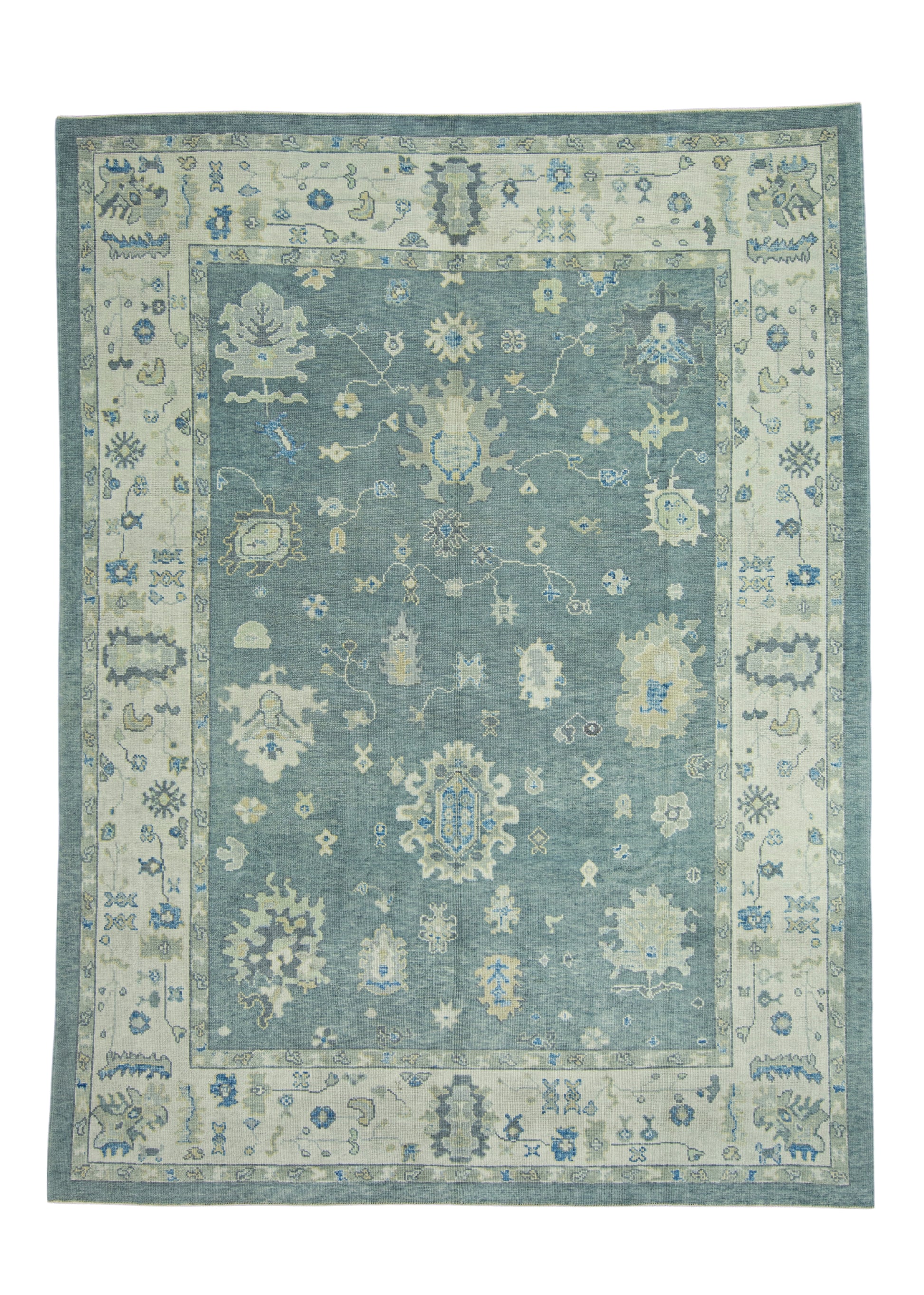 Turkish Oushak Rug 9'1" x 12'2" #17126