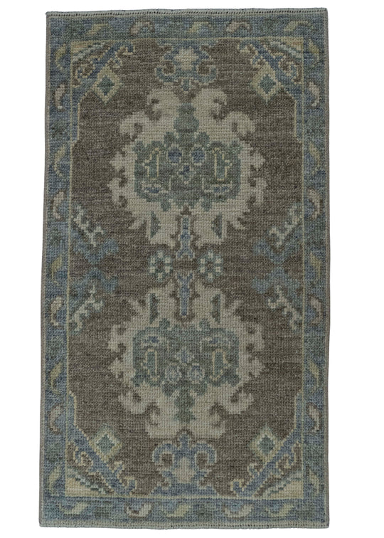 Turkish Oushak Rug 1'11" x 3'5" #19471