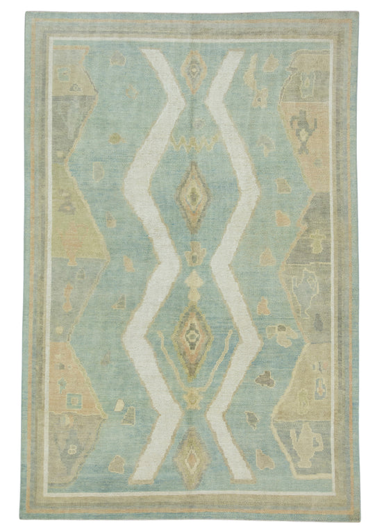 Turkish Oushak Rug 6'3" x 9'4" #17019