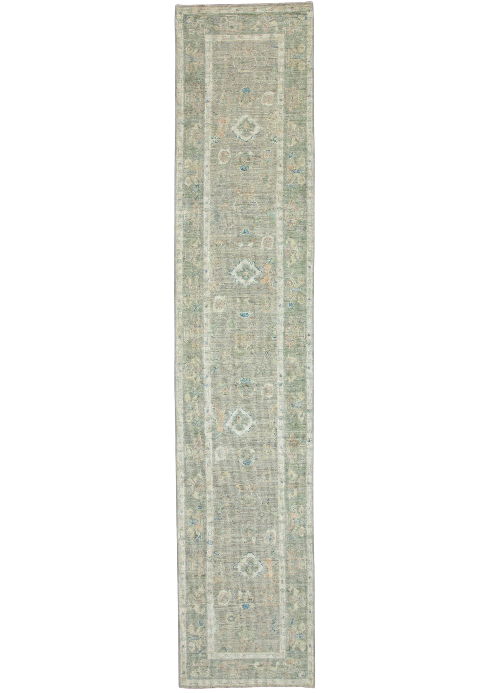Turkish Oushak Runner Rug 2'10" x 14' #17813