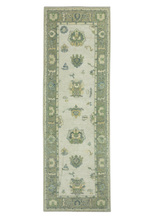 Turkish Oushak Runner Rug 2'9" x 8'4" #17550