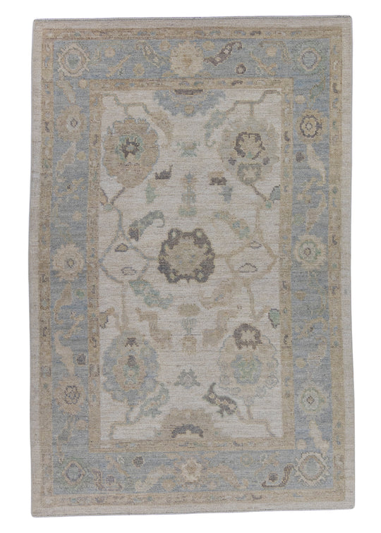 Turkish Oushak Rug 4'2" x 6'4" #16064