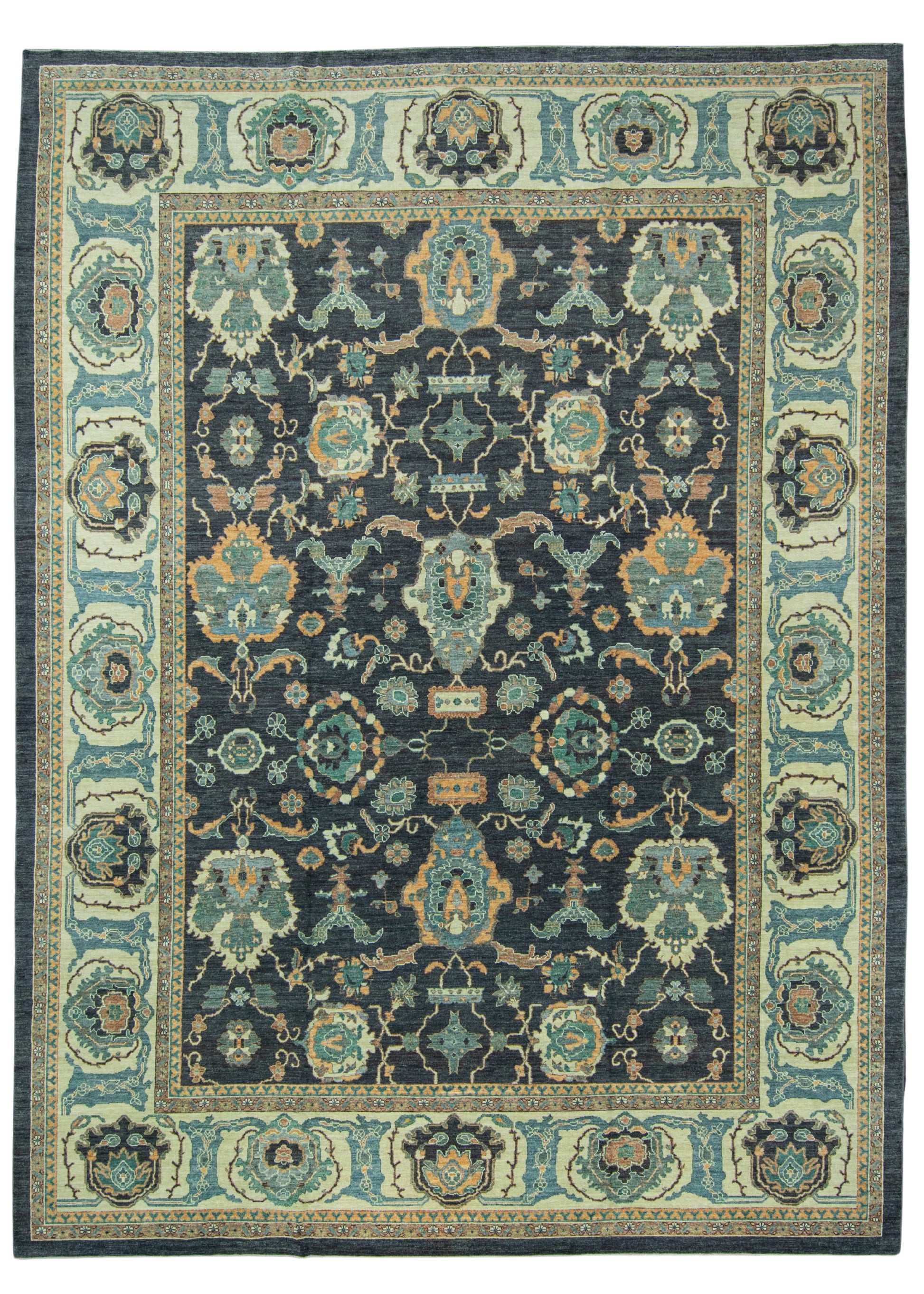 Turkish Oushak Antique Look Rug 13'6" x 18'4" #20077