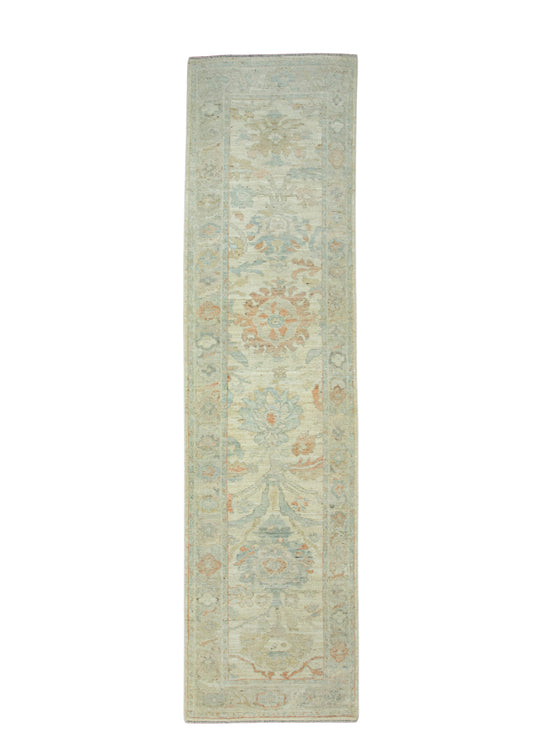 Turkish Oushak Runner Rug 3' x 11'6" #17656