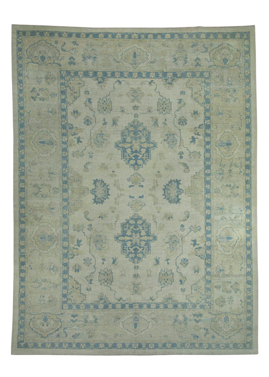 Turkish Oushak Rug 9'1" x 12'2" #18600