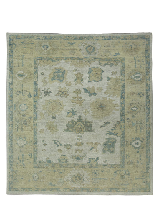 Turkish Oushak Rug 8'5" x 9'3" #17606