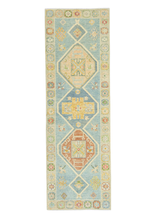 Turkish Oushak Rug 2'10" x 8'10" #18009