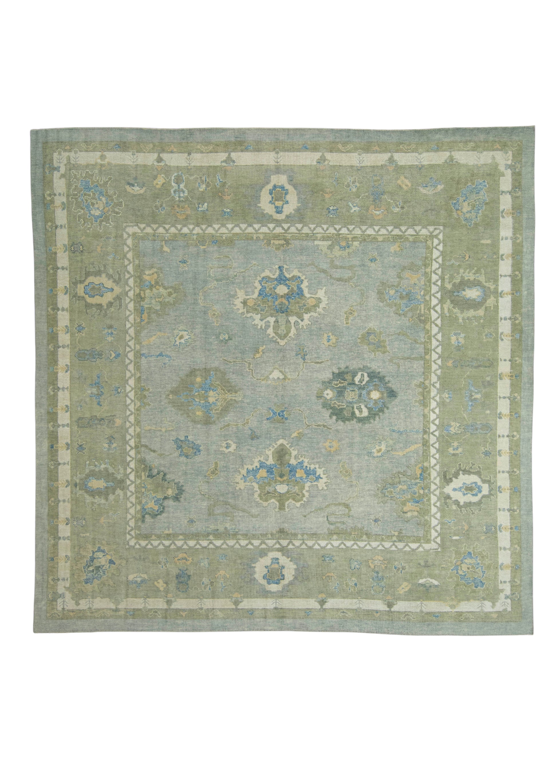 Turkish Oushak Square Rug 11'10" x 11'11" #18129