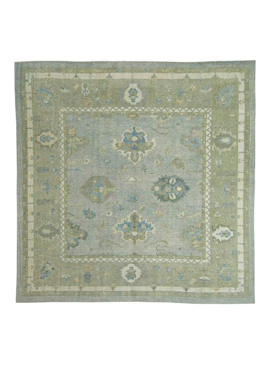 Turkish Oushak Square Rug 11'10" x 11'11" #18129