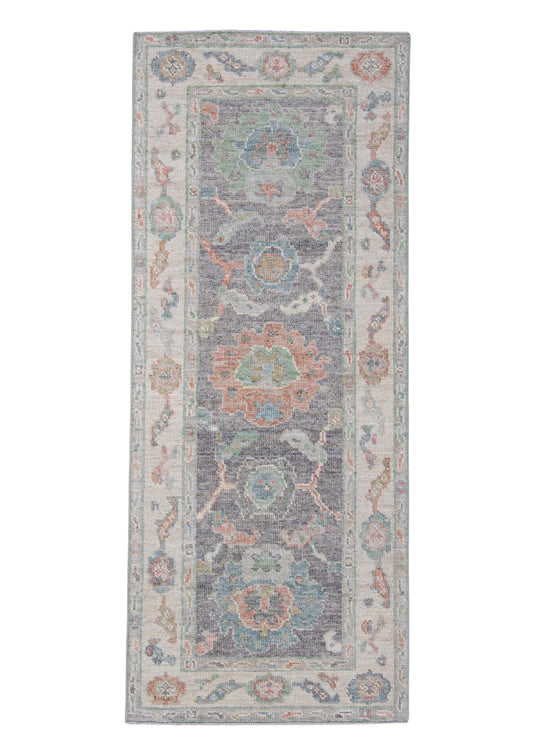 Turkish Oushak Rug 2'8" x 6'6" #16016