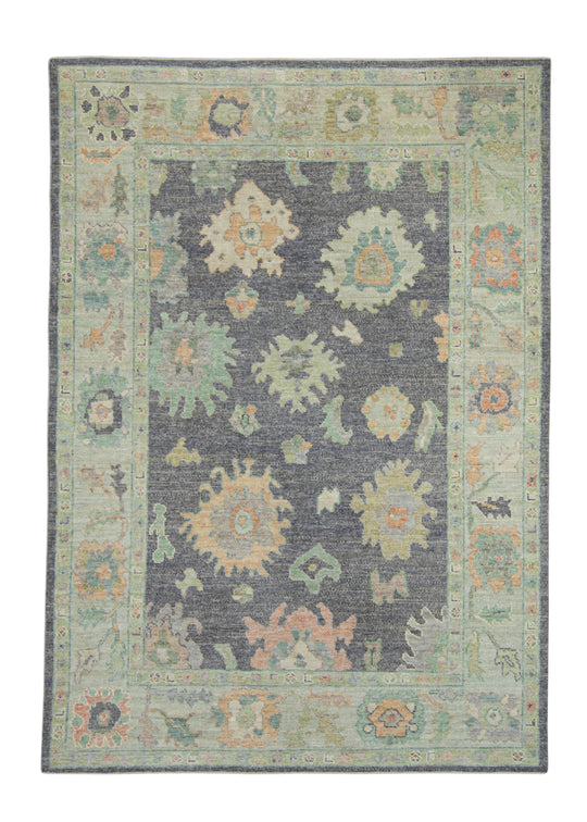 Turkish Oushak Rug 6'2" x 8'9" #16541