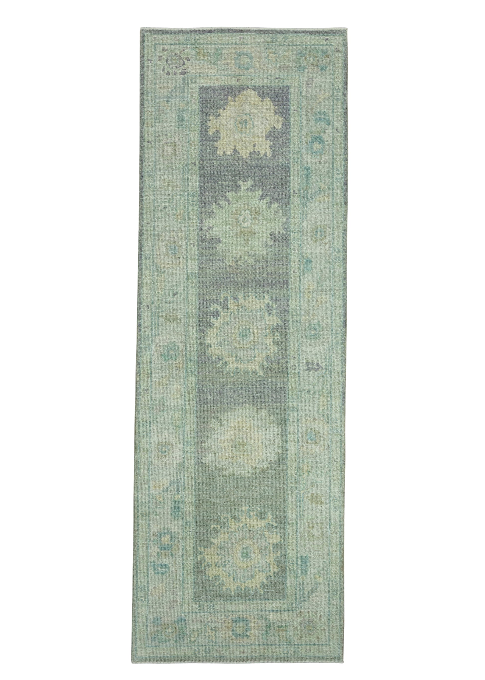Turkish Oushak Runner Rug 2'10" x 8'7" #17452
