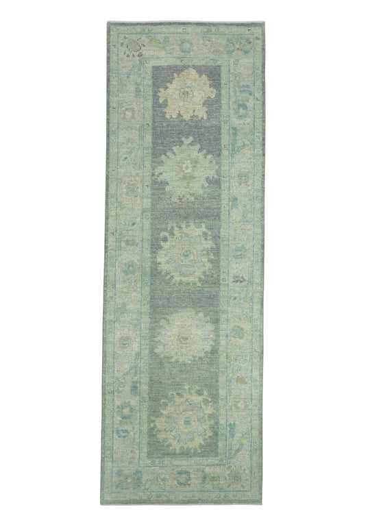 Turkish Oushak Runner Rug 2'10" x 8'7" #17452