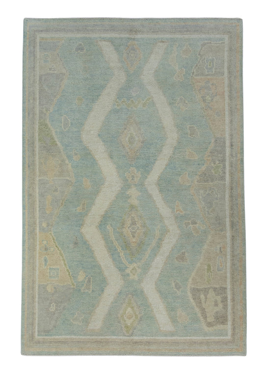Turkish Oushak Rug 4' x 6' #17057