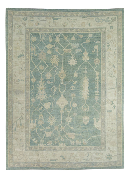Turkish Oushak Rug 9'4" x 12'7" #16698