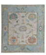 Turkish Oushak Square Rug 9'10" x 10'10" #20434