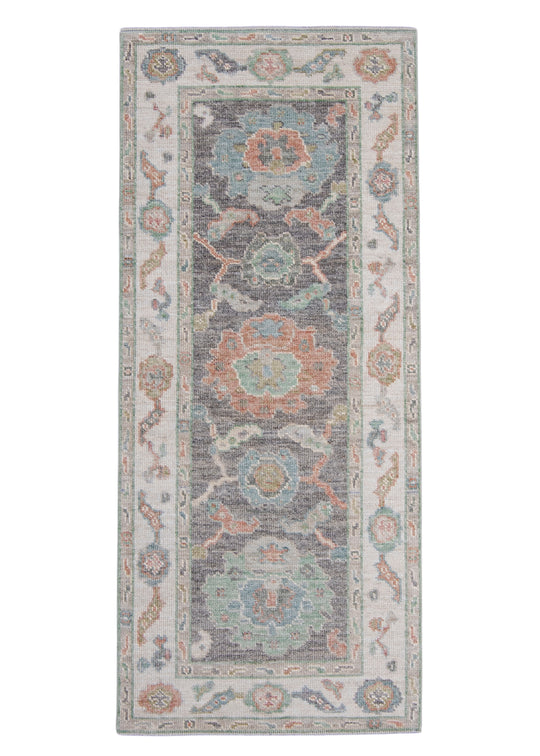 Turkish Oushak Rug 2'8" x 6'3" #16328