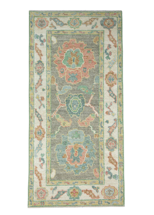 Turkish Oushak Rug 2'6" x 5'7" #17514