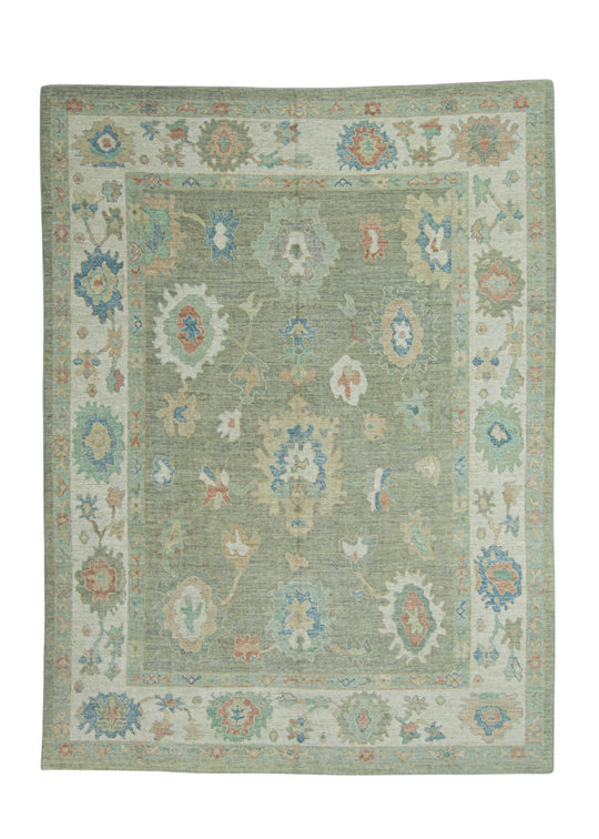 Turkish Oushak Rug 9'2" x 12'3" #17710