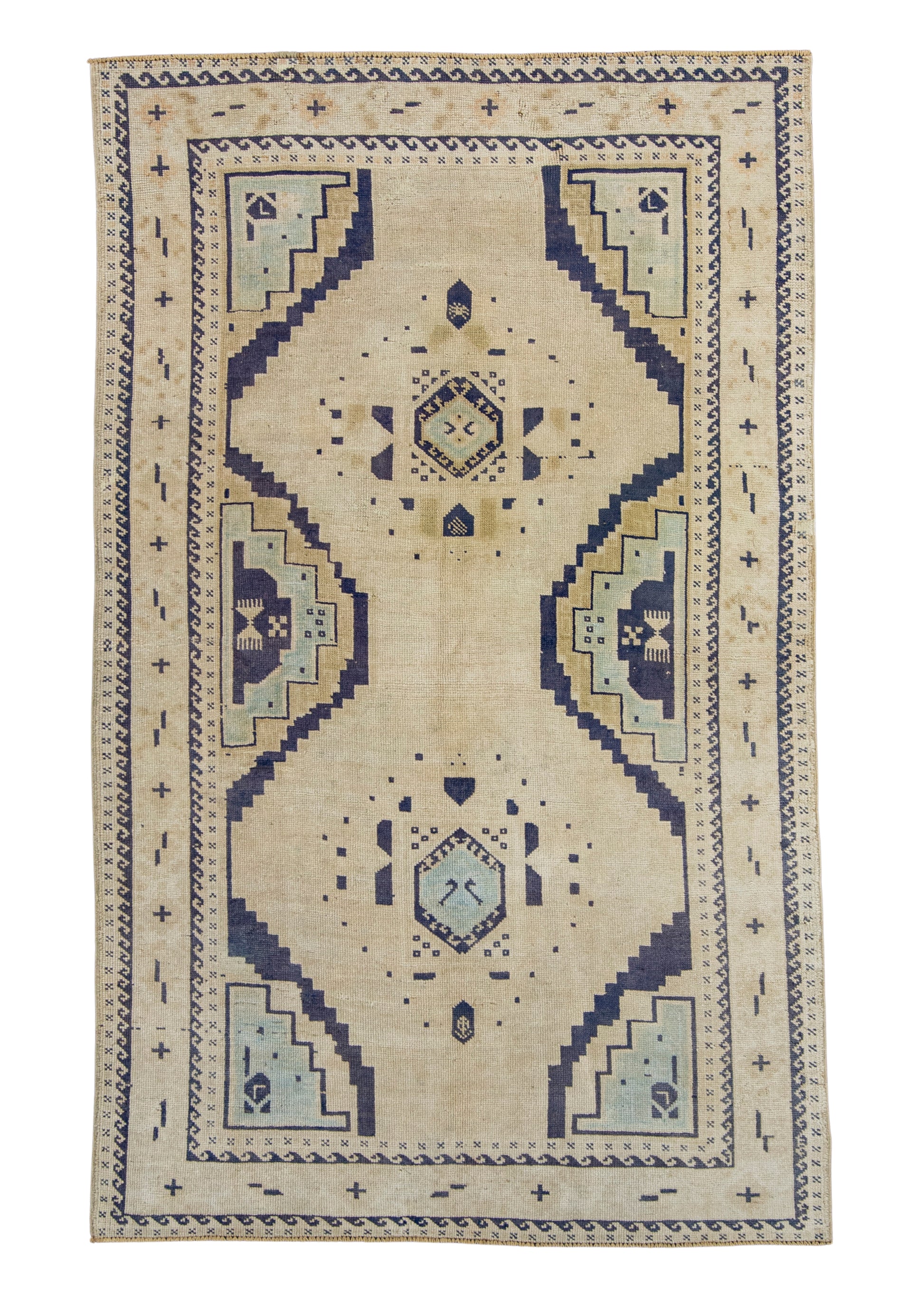 Turkish Vintage Rug 4'4" x 7'1" #17505
