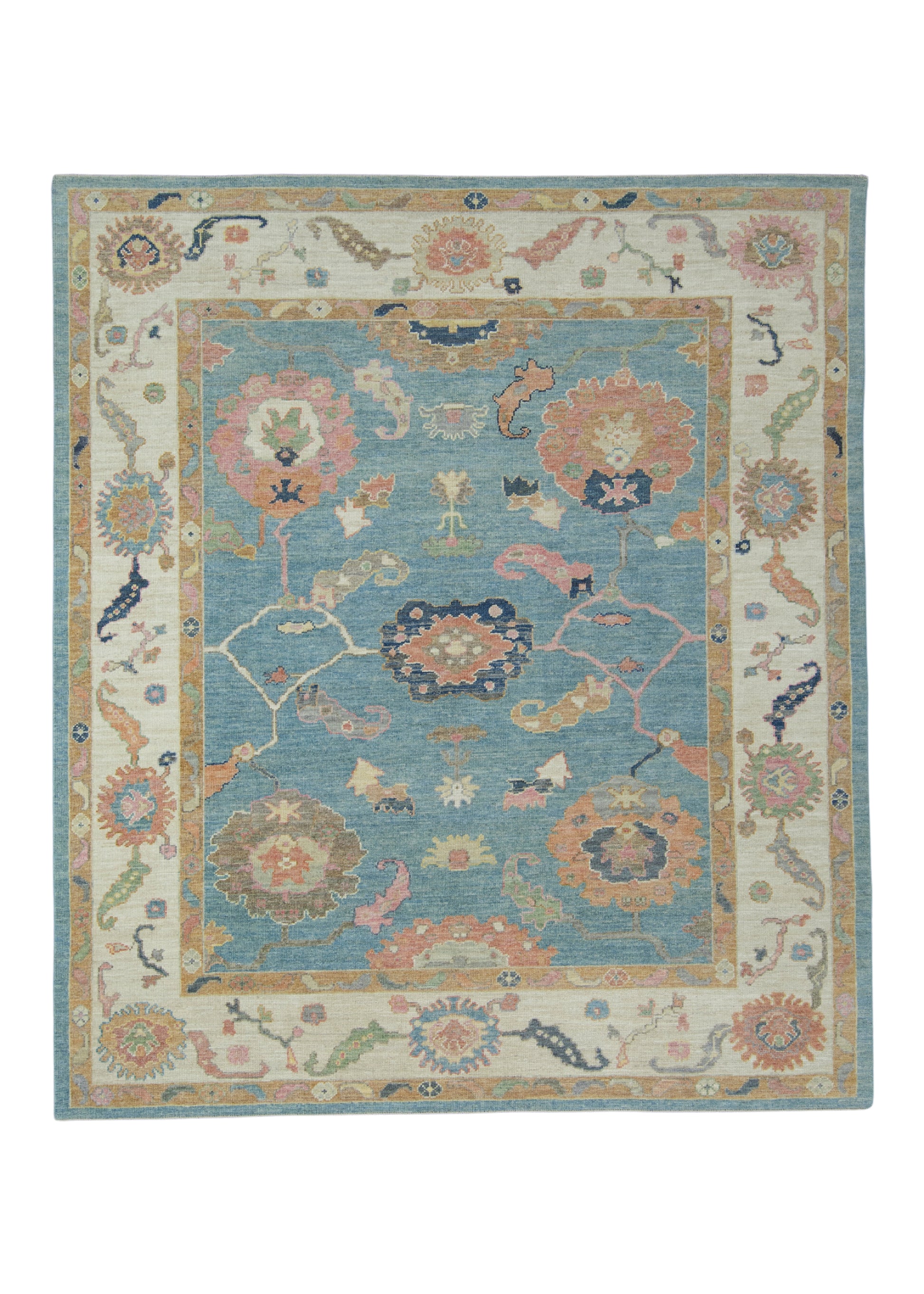 Turkish Oushak Rug 8'2" x 9'5" #17261