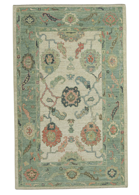 Turkish Oushak Rug 3'11" x 6'4" #20315