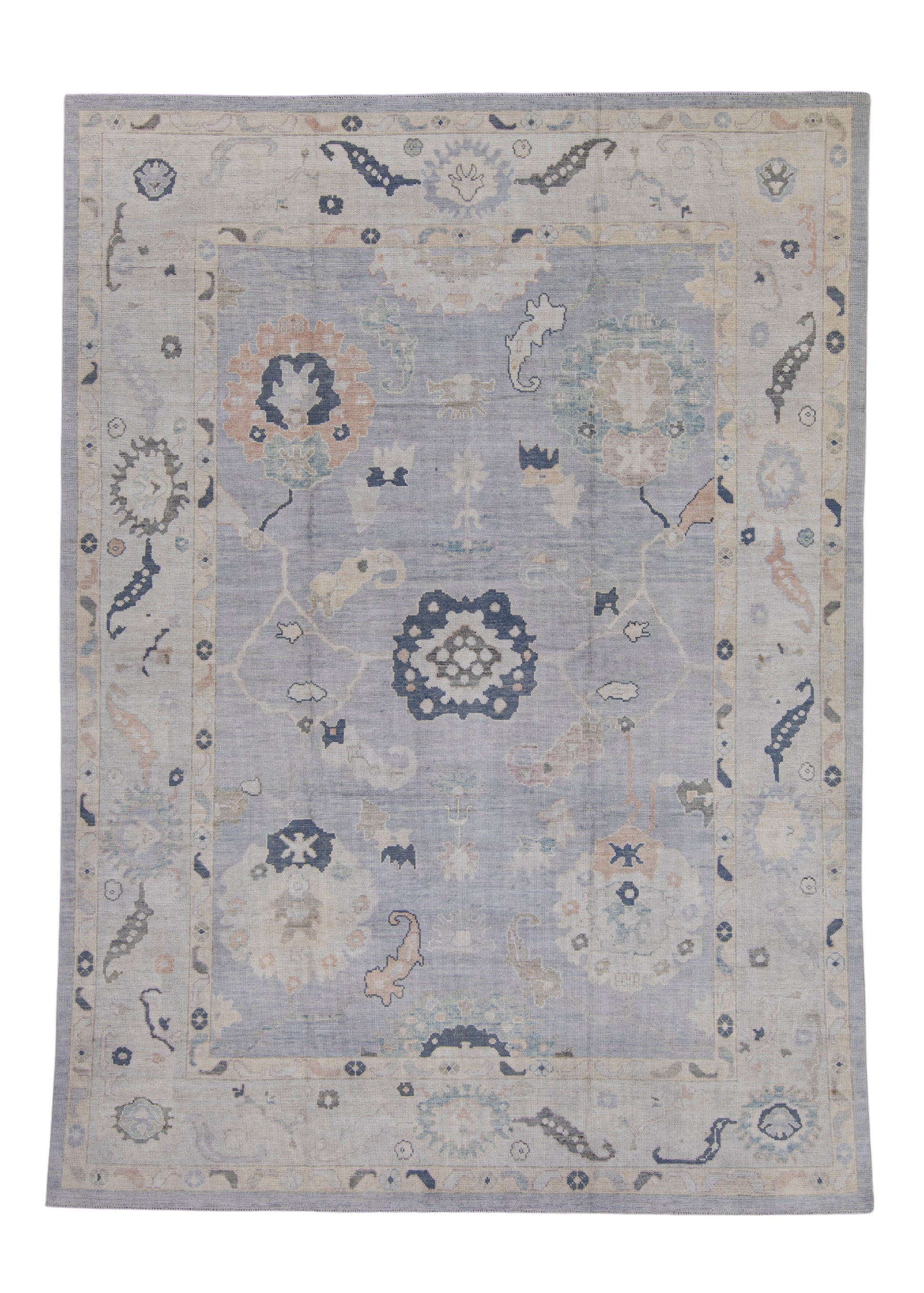 Turkish Oushak Rug 9'2" x 12'8" #16965