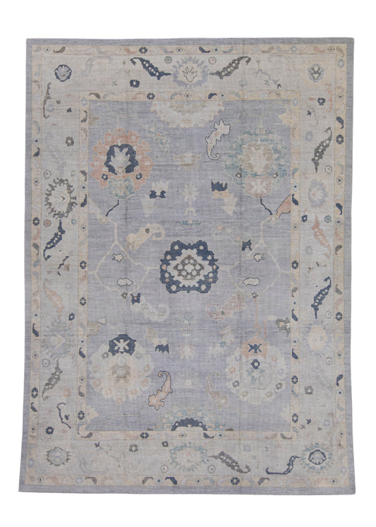 Turkish Oushak Rug 9'2" x 12'8" #16965