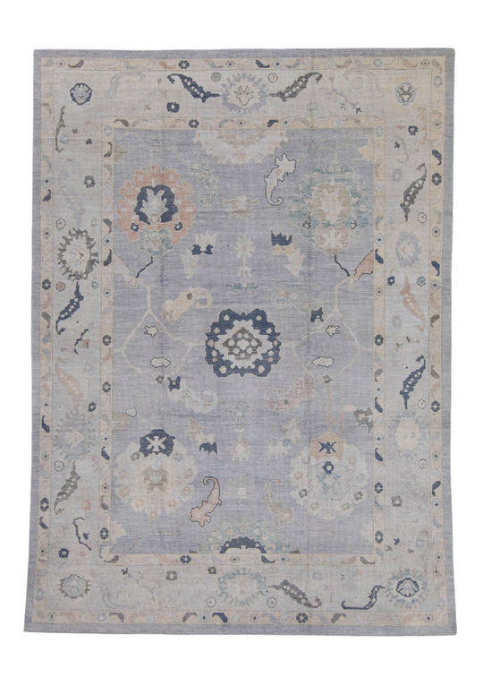 Turkish Oushak Rug 9'2" x 12'8" #16965