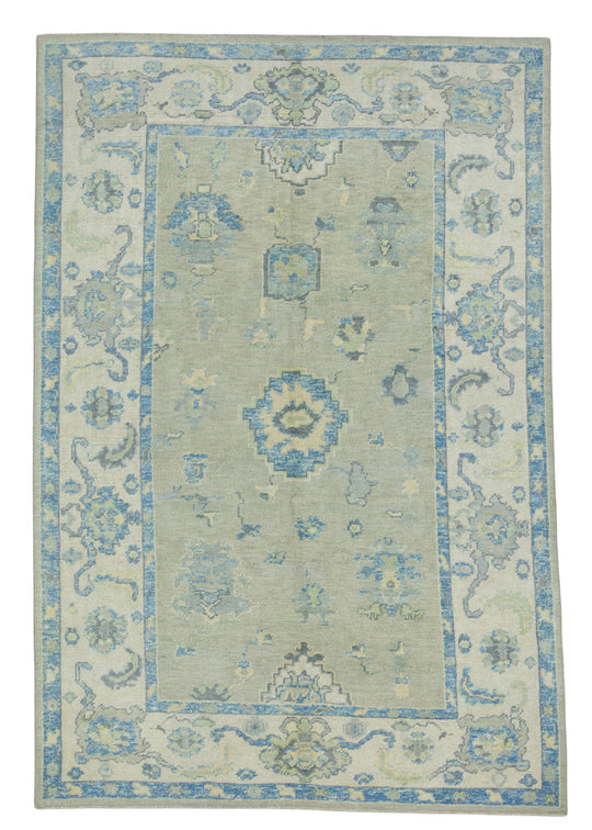 Turkish Oushak Rug 6'2" x 9'1" #17110