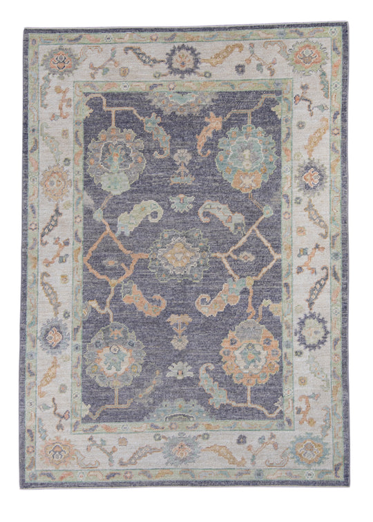 Turkish Oushak Rug 5'2" x 7'3" #16534