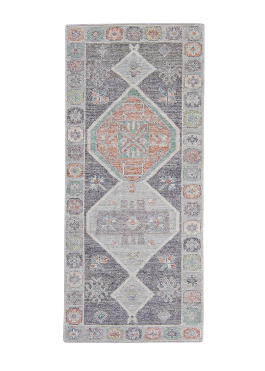 Turkish Oushak Runner Rug 2'11" x 6'7" #16017