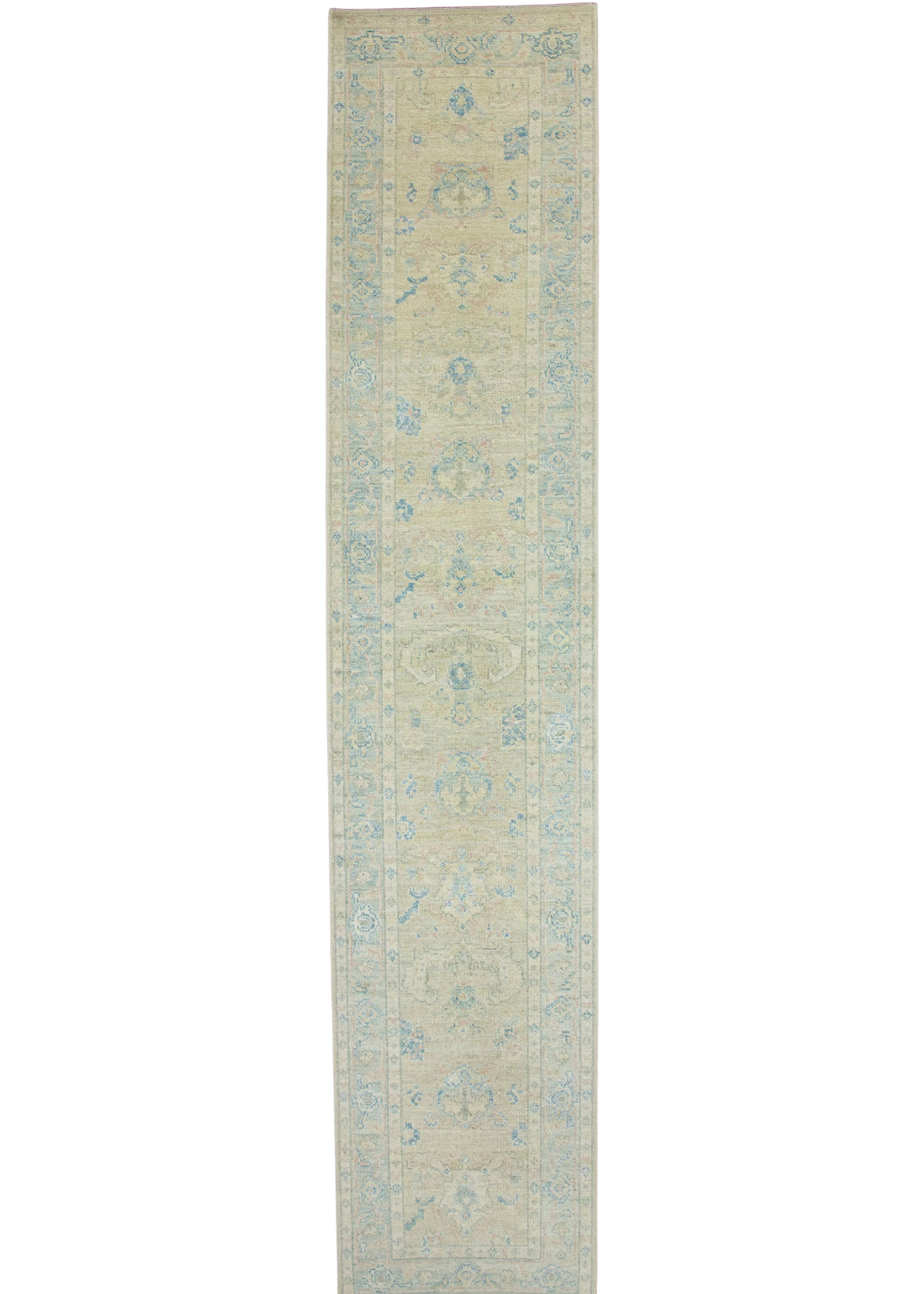 Turkish Oushak Runner Rug 3' x 14'6" #17920