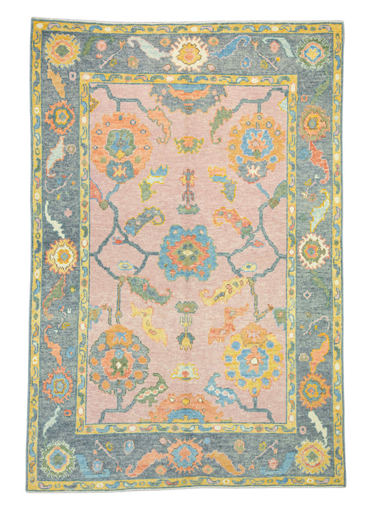 Turkish Oushak Rug 4'10" x 7'2" #19053