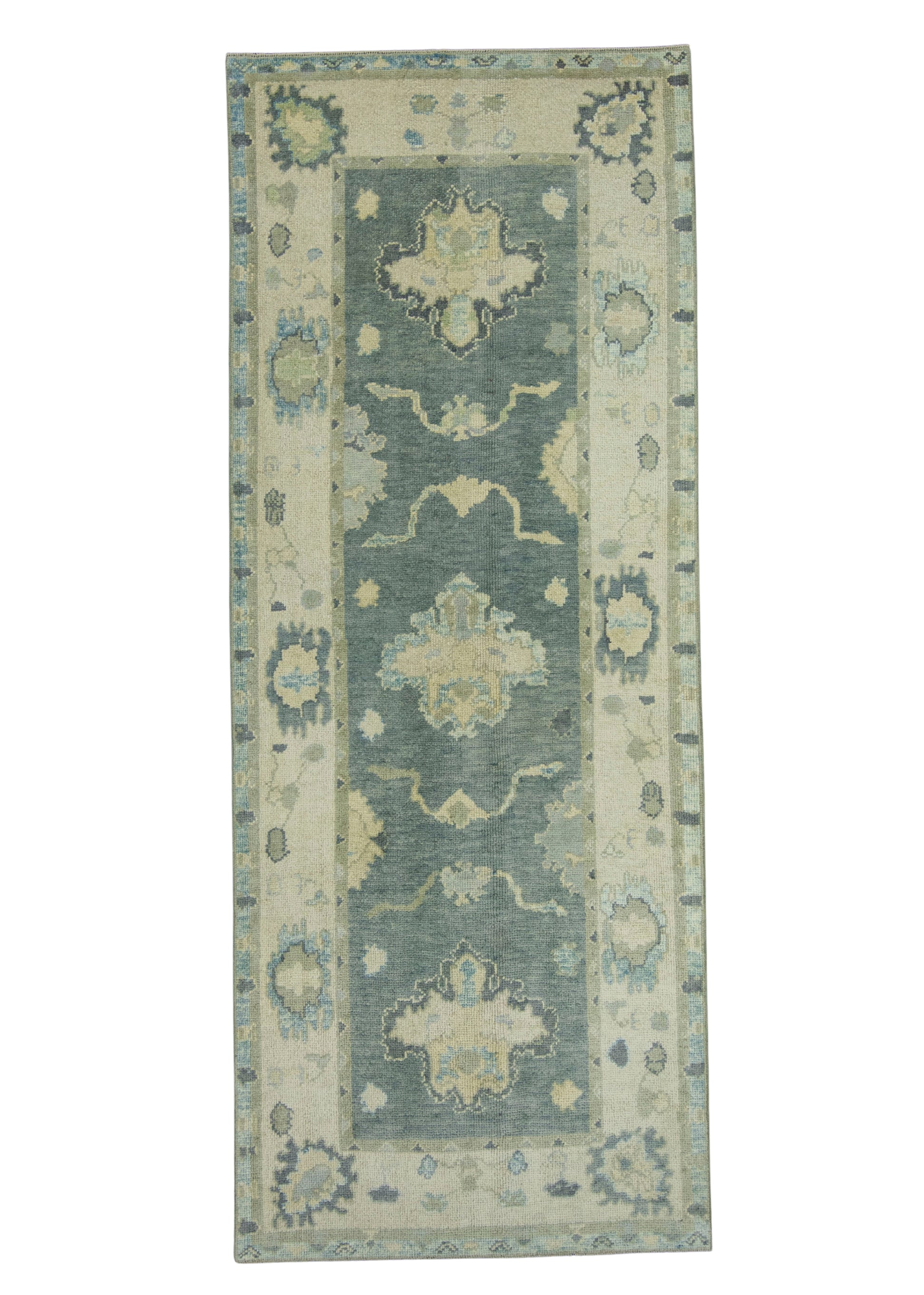 Turkish Oushak Rug 3'11" x 10' #18035