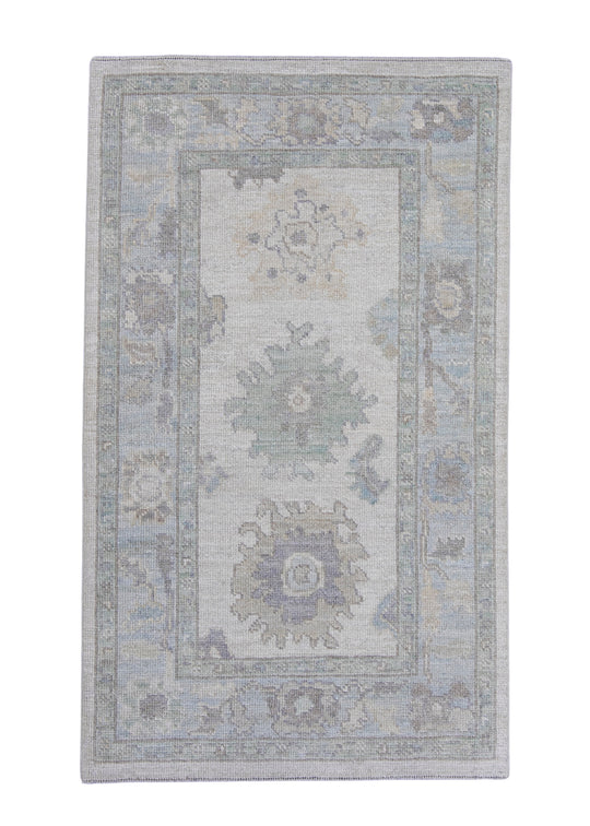Turkish Oushak Rug 3'1" x 5'2" #16380