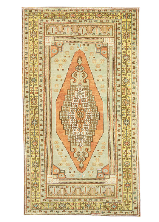Turkish Vintage Rug 5'1" x 9'2" #22902