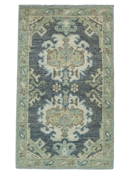 Turkish Oushak Rug 1'11" x 3'3" #17485