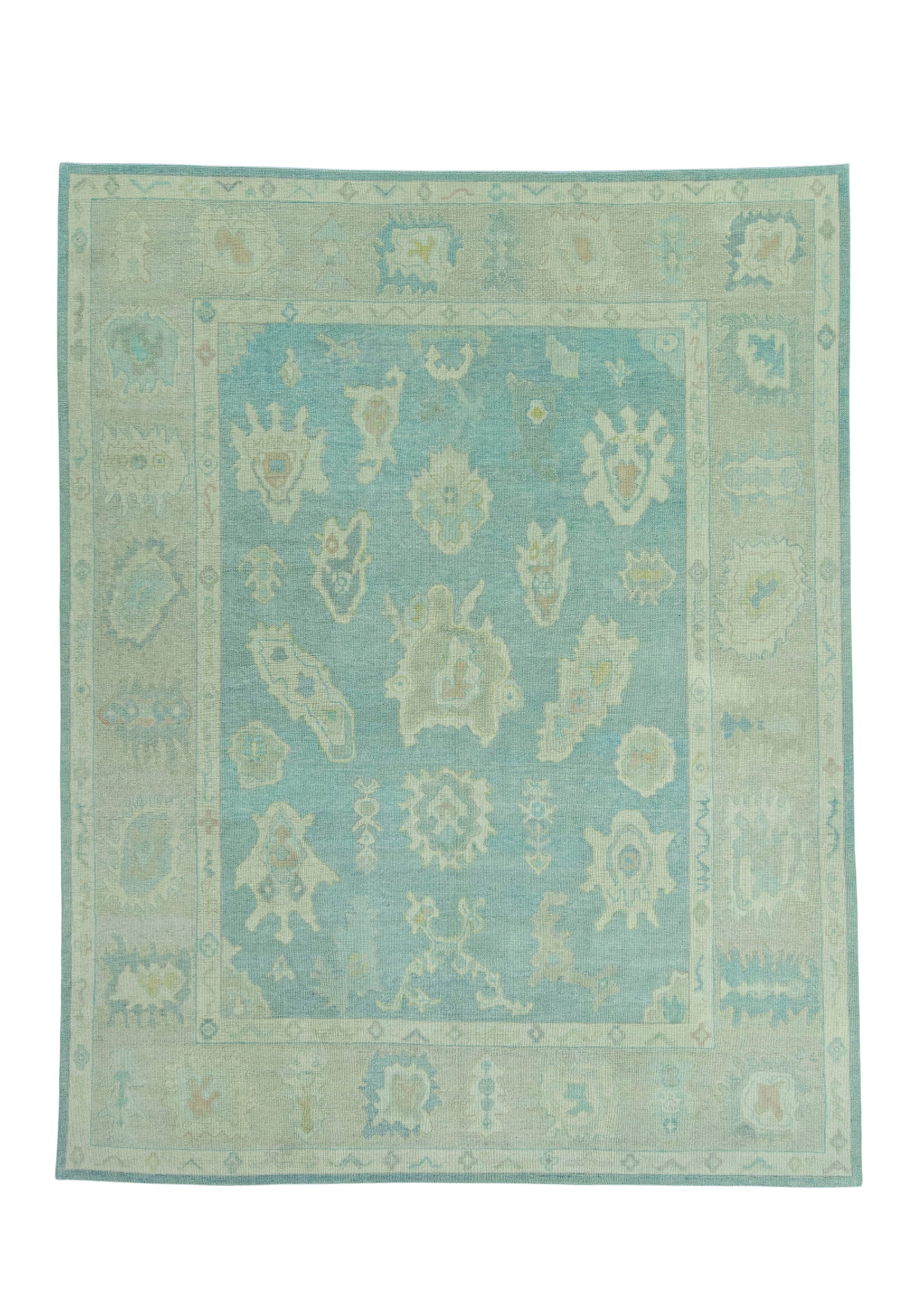 Turkish Oushak Rug 8'10" x 11'3" #19098