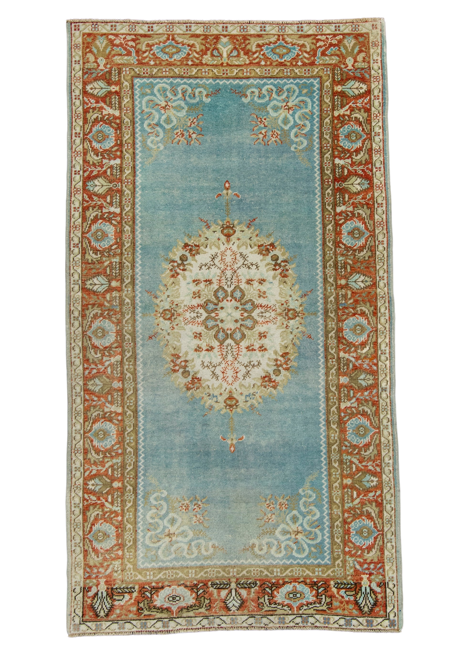 Turkish Vintage Rug 3'9" x 6'11" #17946