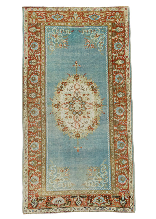 Turkish Vintage Rug 3'9" x 6'11" #17946