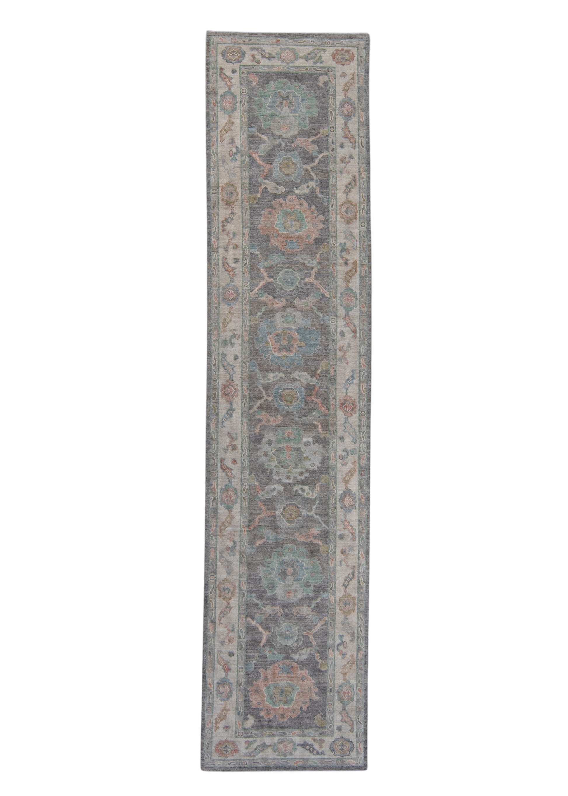 Turkish Oushak Runner Rug 2'10" x 12'6" #16260