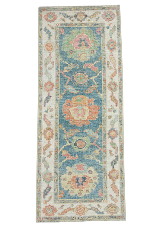 Turkish Oushak Runner Rug 2'3" x 5'8" #17274