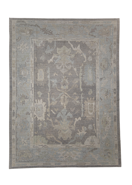 Turkish Oushak Rug 9'5" x 12'7" #11741